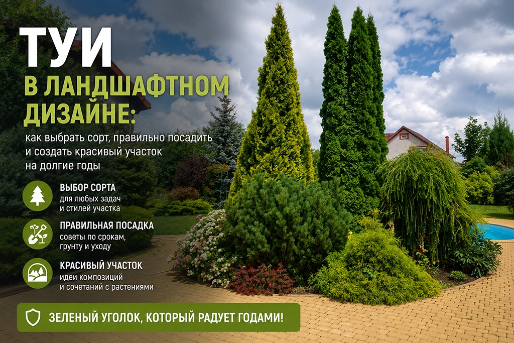 Туи в ландшафтном дизайне